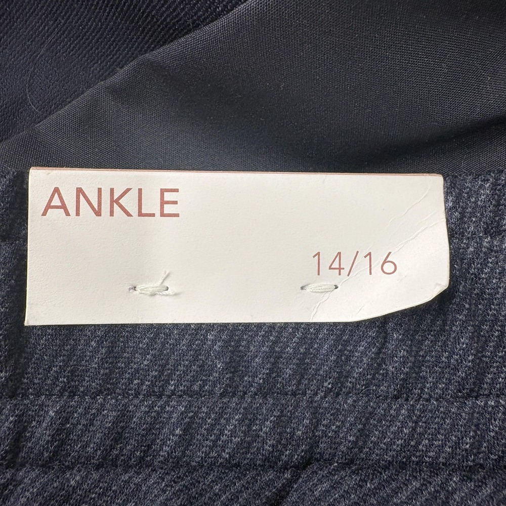 Lane Bryant Ankle Pants Womens 14/16 Blue Knit Pull On Stretch Casual Jogger NWT - Picture 5 of 12